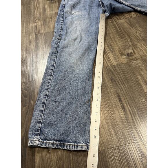 Levis 514 Jeans Mens Size 38x30 Blue Light Wash Denim Straight Leg Slim Fit - Picture 3 of 8